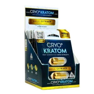 CRYO KRATOM CAPSULES | GOLD EXTRACT | 2 PCS 6 CT