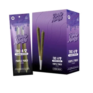 FLYING MONKEY THC A DIAMOND INFUSED PRE ROLLS | 2G | 2 PCS 10 CT