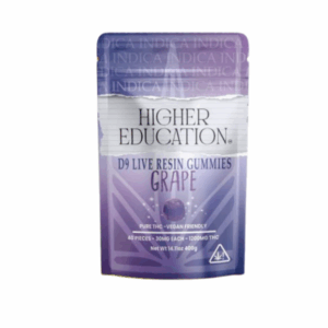 HIGHER EDUCATION DELTA 9 GUMMIES | LIVE RESIN | 1200 MG 40 GUMMIES