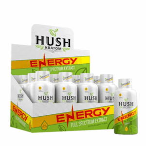 HUSH KRATOM ENERGY SHOT | 65 MG | 12 CT