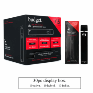 BUDGET DISPOSABLE & CARTRIDGE | DELTA 8 | 1 GM 30 CT