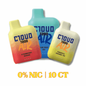 CLOUD AIR 7200 PUFFS | MESH COIL | ZERO NIC | 10 CT