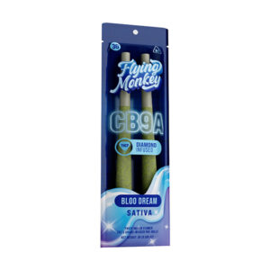 FLYING MONKEY DIAMOND INFUSED PRE ROLLS | CB9A + THC P | 2 PCS 10 CT