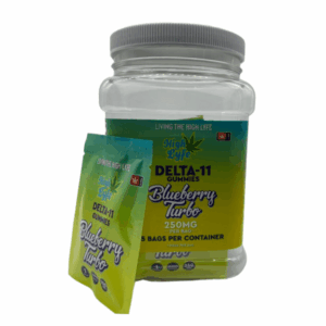 HIGH LYFE DELTA 11 GUMMIES 1PC | 250MG 25CT JAR | BLUEBERRY TURBO
