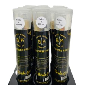 BLACK KNIGHT DELTA 8 CBD FLOWER PREROLL 300MG | 12 CT