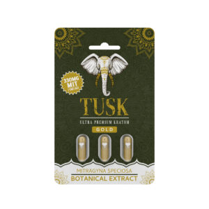 TUSK KRATOM GOLD CAPSULES | 3 PCS 10 CT