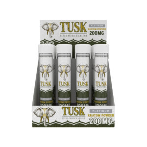 TUSK ULTRA PLATINUM KRATOM POWDER SHOT | 12 CT