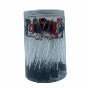 4.5" GLASS CHILLUM PEN JAR | 25 PCS