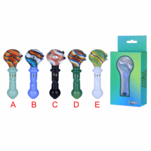 CLOVER GLASS HAND PIPE | WPF-530 | 4 INCH 6 CT