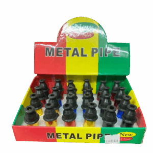 HIGH GRADE METAL TOBACCO PIPE | 24 CT