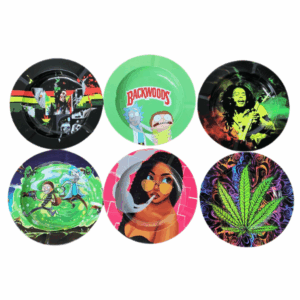 METAL ASHTRAY | ASSORTED DESIGN | 1 CT