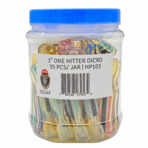 GLASS ONE HITTER JAR | HP103 | 3 IN 35 CT