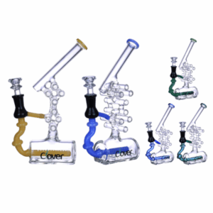 CLOVER GLASS WATER PIPE | WPE-441 | 9 INCH