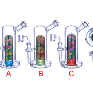 CLOVER GLASS WATER PIPE | WPE-753 | 8 INCH