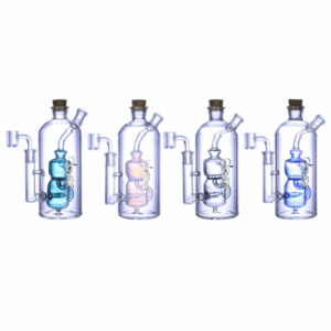 CLOVER GLASS WATER PIPE | WPE-809 | 9 INCH