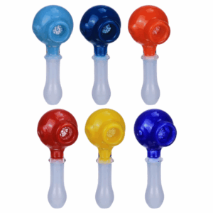 CLOVER GLASS HAND PIPE | WPF-382 | 4 INCH