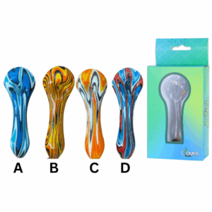 CLOVER GLASS HAND PIPE | WPF-517 | 4 INCH