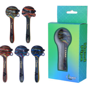 CLOVER GLASS HAND PIPE | WPF-533 | 5 INCH